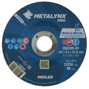 Metalynx PRO 125 x 3.2 x 22mm INOX A36 T BF80 
