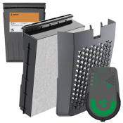 Upgrade kit for Swiss Air combi filter 1 A2 combi filter, 1 green control panel,