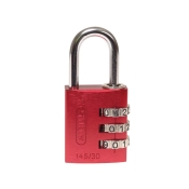 ABUS 145/30 30mm Aluminium Combination Padlock Red 46578