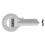 ABUS T84/40 40mm Left Hand Key Blank 08682
