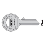 ABUS 24-41-885 Right Hand 4 Pin Key Blank