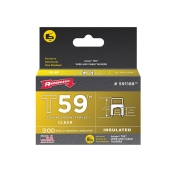 ARROW   INSULATED STAPLES (300) 6X8MM CLEAR