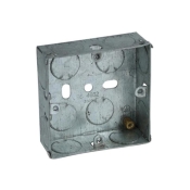 AXIOM   METAL SOCKET BOX 25MM PACK OF 10