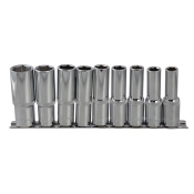 B/SPOT   SOCKET SET 9PC DEEP MM 1/2SQDR    01541