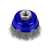 B/SPOT   2 1/2 IN STEEL WIRE CUP BRUSH M14 X 2