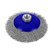 B/SPOT   4 1/2 IN STEEL BEVEL WIRE WHEEL M14 X 2