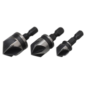 B/SPOT  COUNTERSINK SET 1/4IN HEX SHANK 3PCE