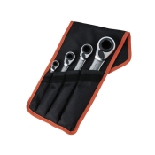BAHCO   S4RM REV RATCHET SPANNER SET 4PC 8-27MM