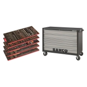 BAHCO      53IN TOOL TROLLEY G/P KIT - 488 PCS