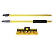 BULLDOZE 14IN H/DUTY BROOM & TELESCOPIC HANDLE
