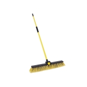 BULLDOZE HEAVY DUTY 24IN BROOM CLIPPED + HANDLE