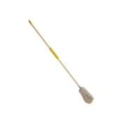 BULLDOZE COTTON MOP AND SOFT GRIP WOODEN HANDLE