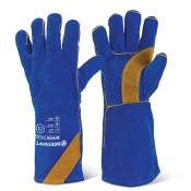 Super Shoulder Blue Split Welding Gauntlet EN12477 (4233)