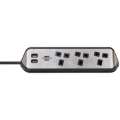 B/STUHL CORNER EXTENSION LEAD 3-WAY BLACK INLAY