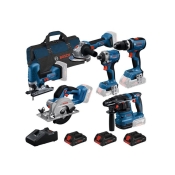 BOSCH   COMBO KIT 18V: 6 PCS COMBO KIT