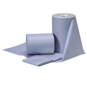 HD Low Lint Blue Roll 26cm x 36cm Sheet Size 400 Sheets per Roll (Pack 2)