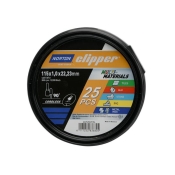 CLIPPER MULTI-PURPOSE DISC 115MM TUB OF 25