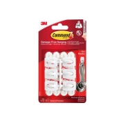 COMMAND WHITE HOOKS / WH STRIPS MINI 17006 6+8
