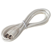 LYVIA   7076 MALE TO MALE COAX LEAD 4M WHITE