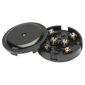 DENCON  JUNCTION BOX 20A 6 TERMINAL BLACK