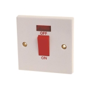DENCON  DOUBLE POLE SWITCH 45A WITH PILOT LAMP