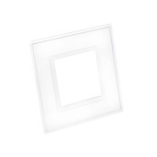 DENCON  CLEAR FINGER PLATE 1 GANG. PACK 0F 2