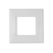 DENCON  WHITE FINGER PLATE 1 GANG. PACK 0F 2