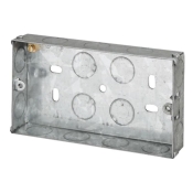DENCON  METAL BOX 2 GANG 25MM