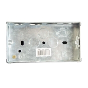 DENCON  METAL BOX 2 GANG 35MM