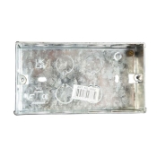 DENCON  METAL BOX 2 GANG 45MM