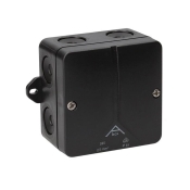 DENCON  IP65 JUNCTION BOX BLACK 80 X 80MM