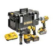 DEWALT  54V XR FLEXVOLT SDS + COMBI 2 X 9AH