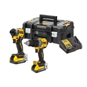 DEWALT  COMPACT BRUSHLESS TWIN KIT POWERSTACK