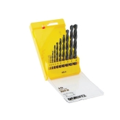 DEWALT   HSS JOBBER DRILL BIT SET 10 PIECE
