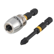 DEWALT  2 X PZ2 50MM + SLEEVE IR TORSION