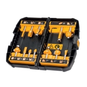 DEWALT  12PC ROUTER BIT SET 8MM