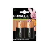 DURACELL D SIZE 3000MAH RECHARGE, PK 2