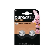 DURACELL CR2016 3V LITHIUM, PACK OF 2