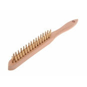 FAI/FULL 680/B2 BRASS WIRE SCRATCH BRUSH 2 ROW