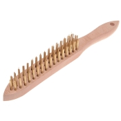 FAI/FULL 680/B3 BRASS WIRE SCRATCH BRUSH 3 ROW