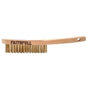 FAI/FULL BRASS SCRATCH BRUSH 3 ROW FSC 100%