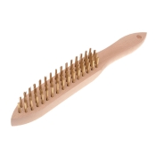 FAI/FULL 680/B4 BRASS WIRE SCRATCH BRUSH 4 ROW