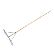 FAI/FULL ALUMINIUM LANDSCAPE RAKE FSC 100% BOXED
