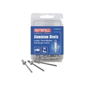 FAI/FULL ALUMINIUM RIVETS (100)  4MM MEDIUM