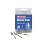 FAI/FULL ALUMINIUM RIVETS (100)  4MM SHORT