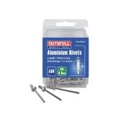 FAI/FULL ALUMINIUM RIVETS (50)   5MM LONG