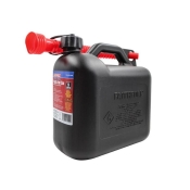 FAI/FULL PLASTIC FUEL CAN 5L BLACK
