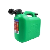 FAI/FULL PLASTIC FUEL CAN 5L GREEN