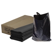 FAI/FULL H/DUTY BLACK REFUSE SACKS (X100) 40 MIC