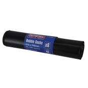 FAI/FULL BLACK RUBBLE SACKS (6)  MIC.100